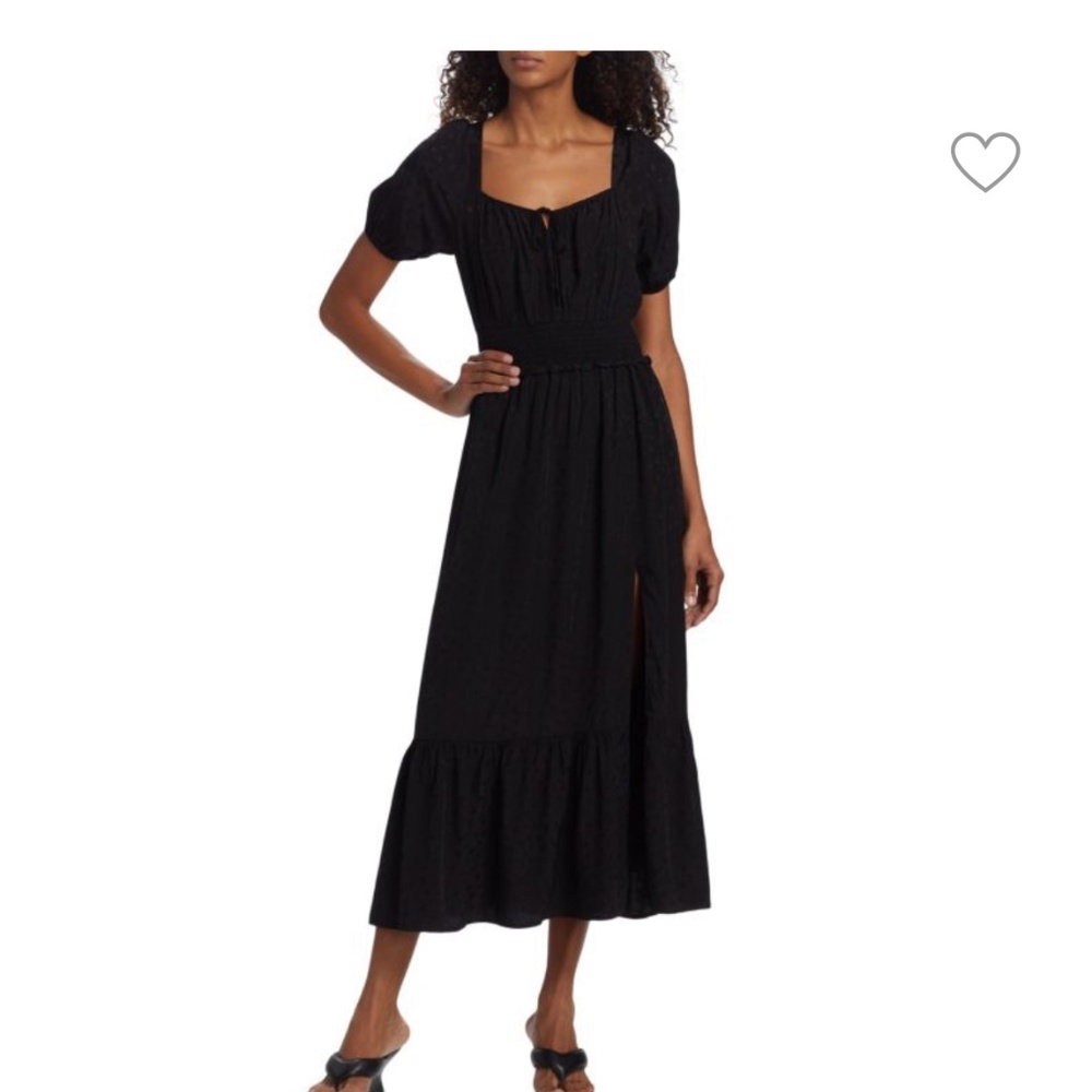 PAIGE Avonne Side Slit Midi Dress Size Large